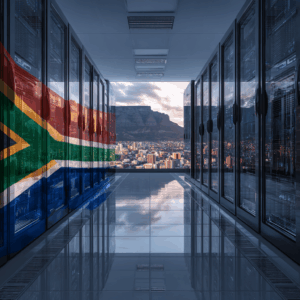 u4979546714 advanced data center with the south africa flag d 1ea4be76 7472 44ba b6cd a0853b5421ab 3